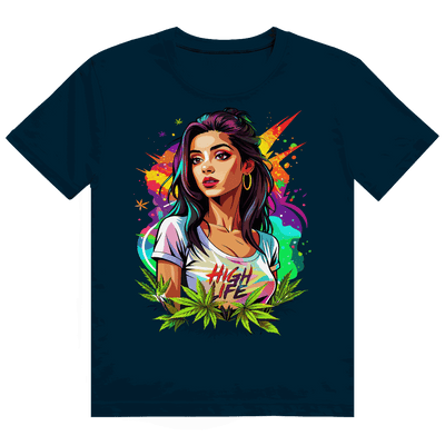 Heavy Cotton T-Shirt - High Live Girl | Division420®