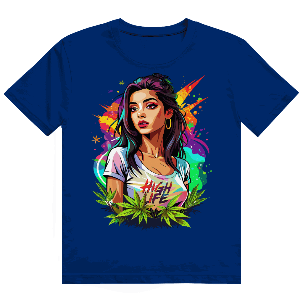 Heavy Cotton T-Shirt - High Live Girl | Division420®