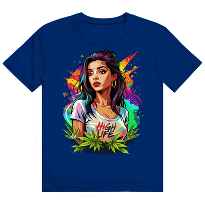 Heavy Cotton T-Shirt - High Live Girl | Division420®