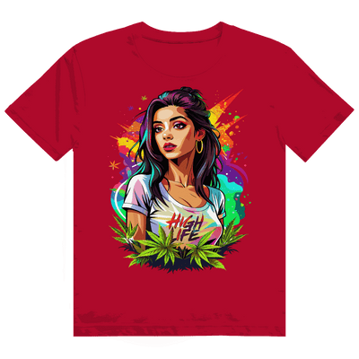 Heavy Cotton T-Shirt - High Live Girl | Division420®