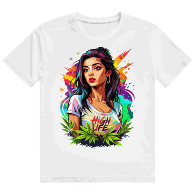 Heavy Cotton T-Shirt - High Live Girl | Division420®
