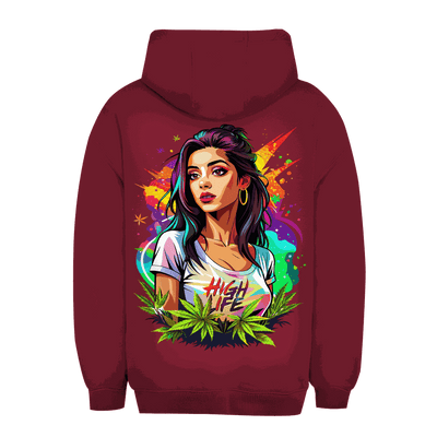Unisex Oversize Hoodie - High Live Girl | Division420®