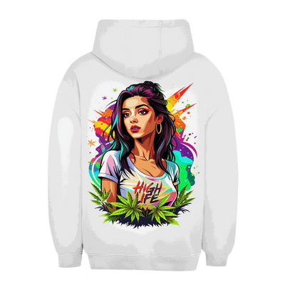 Unisex Oversize Hoodie - High Live Girl | Division420®