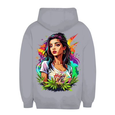 Unisex Oversize Hoodie - High Live Girl | Division420®