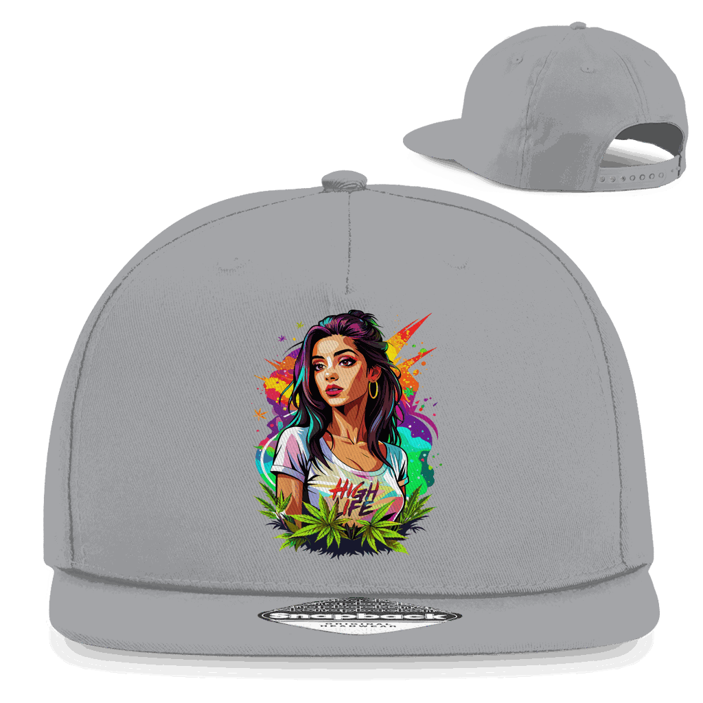 Snapback Rapper Cap - High Live Girl | Division420®