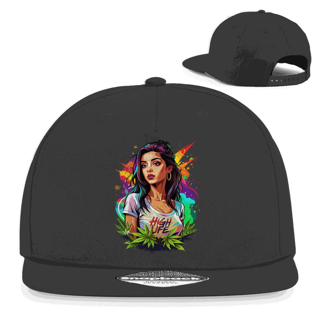 Snapback Rapper Cap - High Live Girl | Division420®