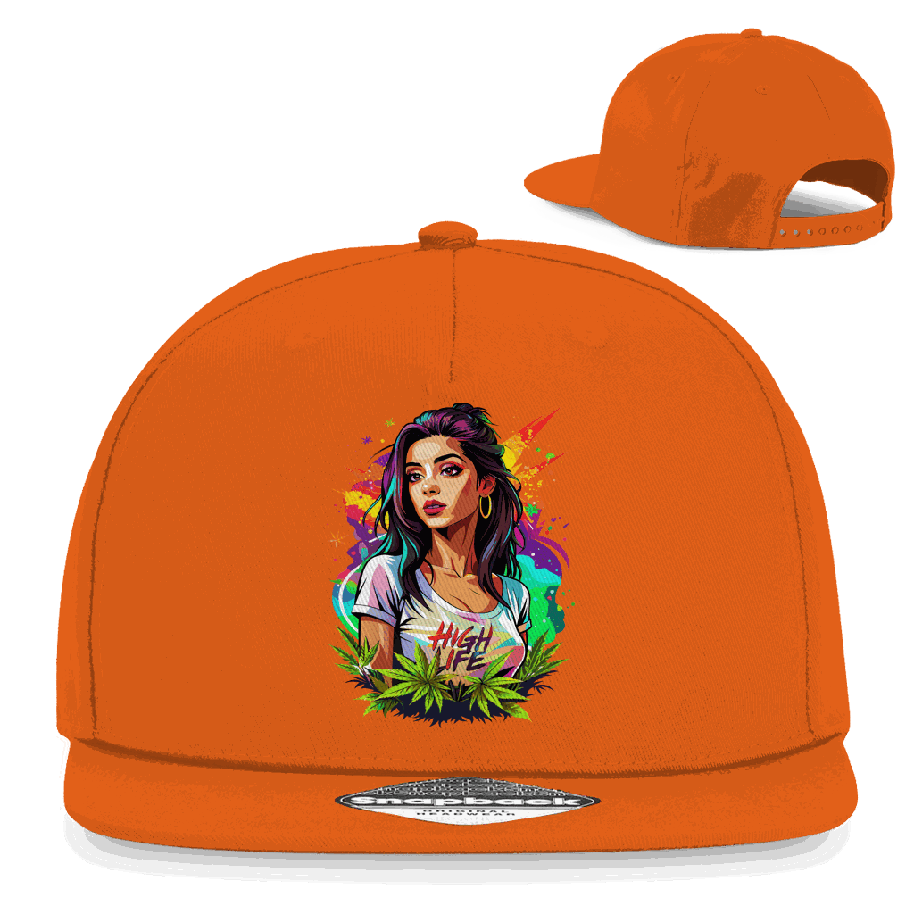 Snapback Rapper Cap - High Live Girl | Division420®