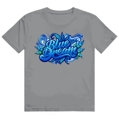 Division420 Heavy Cotton T-Shirt Blue Dream in blue with tubular fit and durable ribbed collar