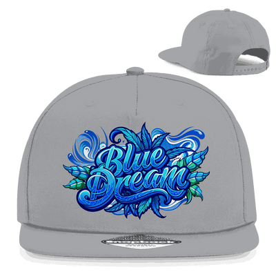 Blaues Division420 Snapback Cap Blue Dream mit flachem Schirm und 5-Panel Design