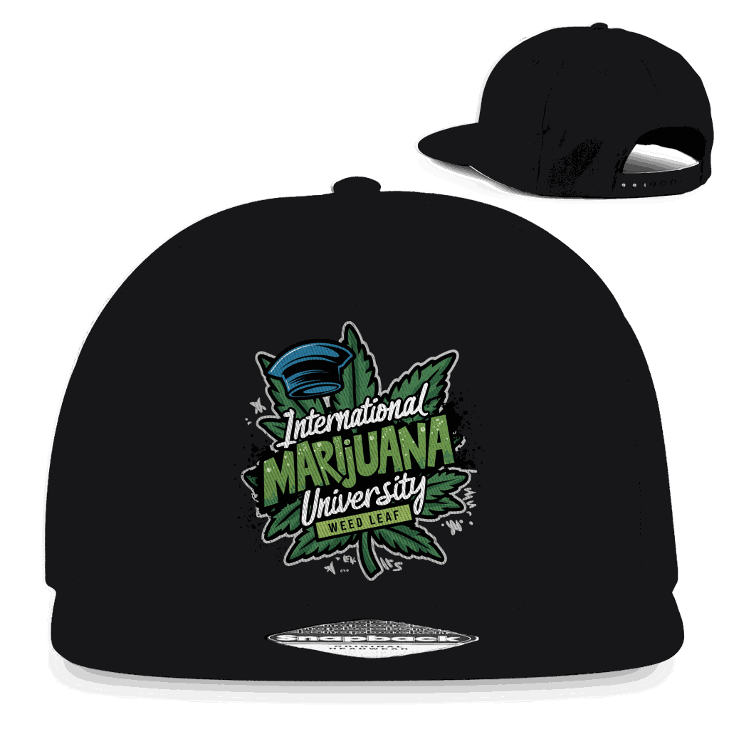 Snapback Rapper Cap - Marijuana University | Division420®