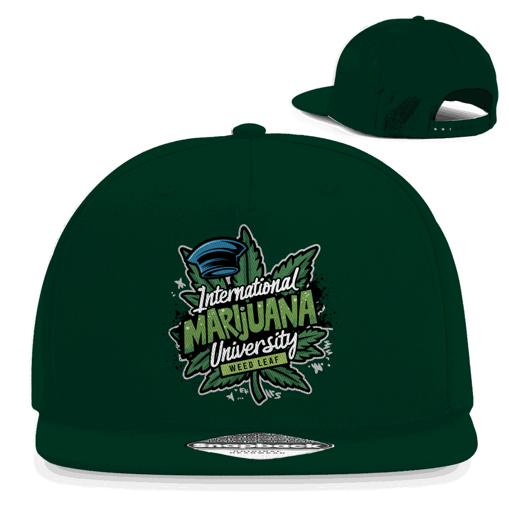 Snapback Rapper Cap - Marijuana University | Division420®