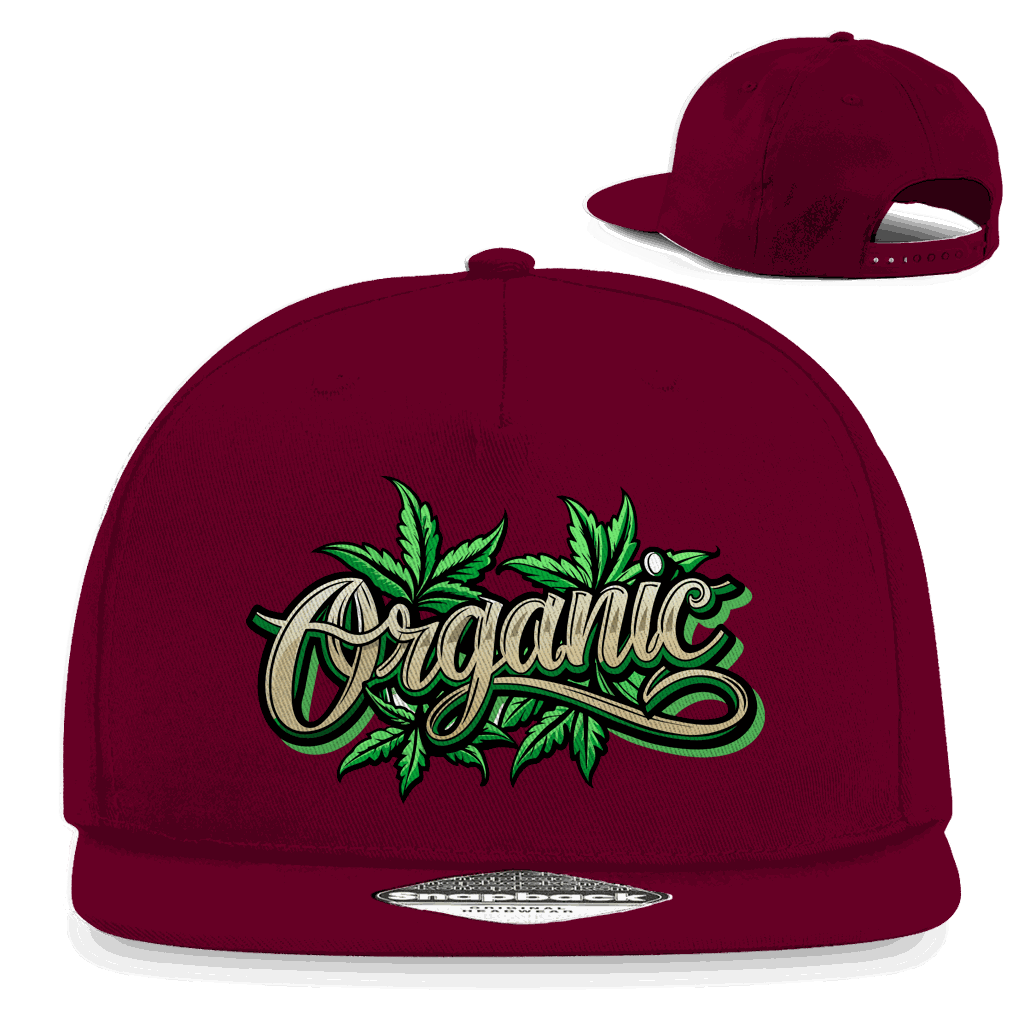 Division420 Snapback Rapper Cap aus 100% Baumwoll-Twill mit flachem Schirm und Retro-Snapback-Verschluss, urbaner Streetwear-Style