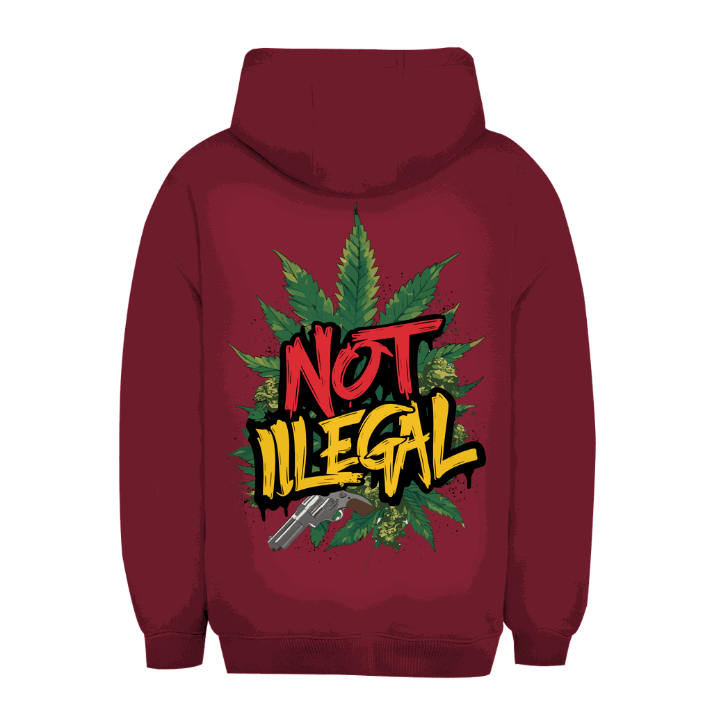Unisex Oversize Hoodie - Not Illegal | Division420®
