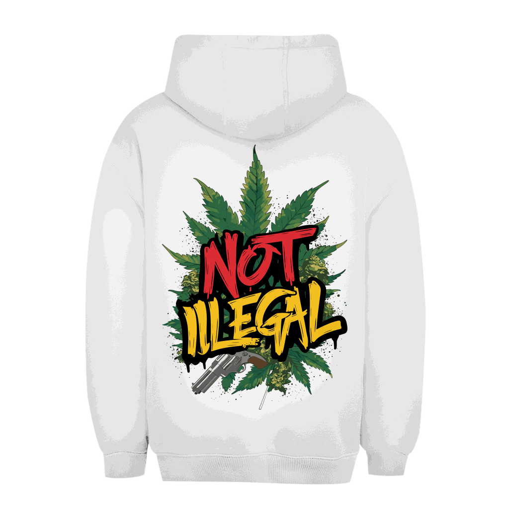Unisex Oversize Hoodie - Not Illegal | Division420®