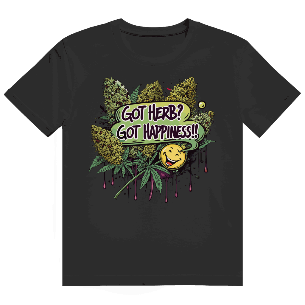 Heavy Cotton T-Shirt - Got Herb? Got Happiness! | Division420®
