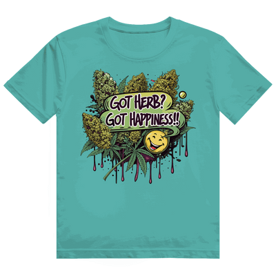 Heavy Cotton T-Shirt - Got Herb? Got Happiness! | Division420®