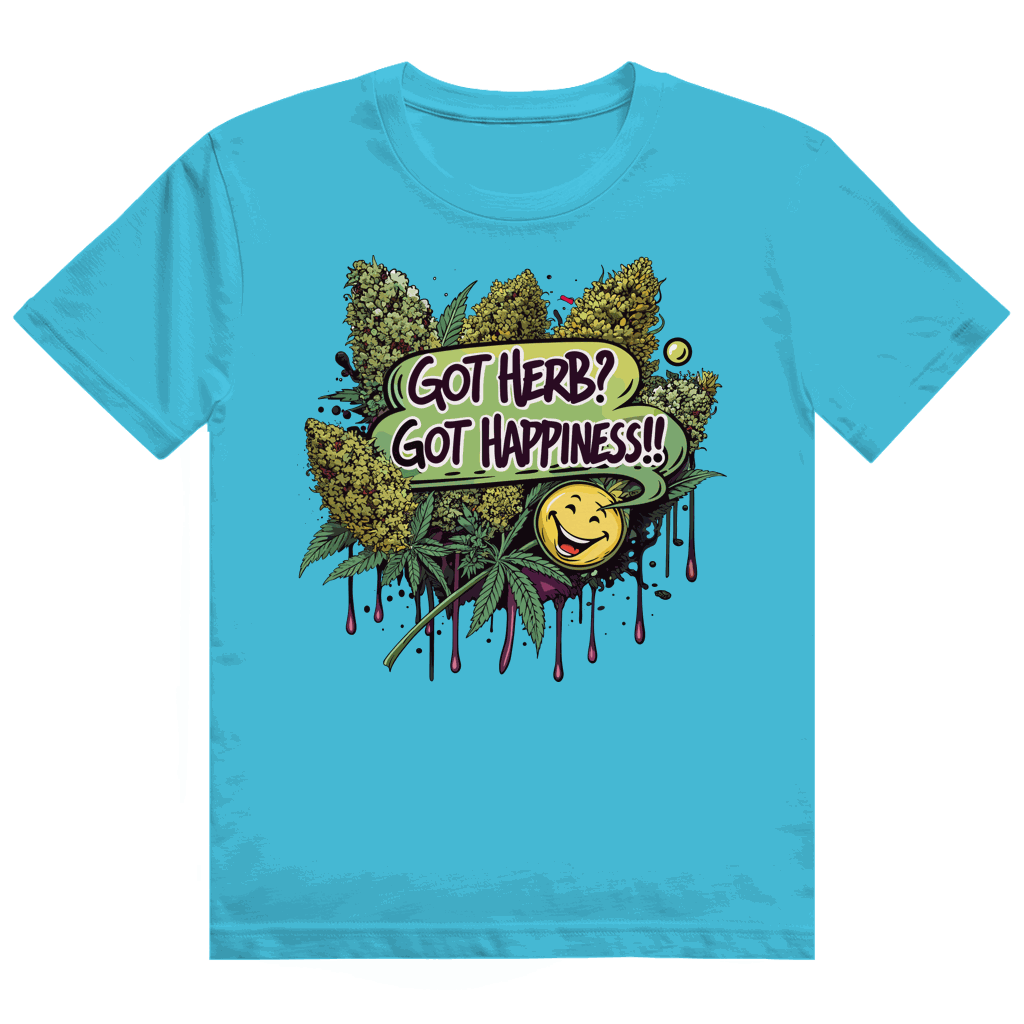 Division420 Heavy Cotton T-Shirt Got Herb Got Happiness unisex streetstyle cotton shirt size chart