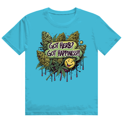 Division420 Heavy Cotton T-Shirt Got Herb Got Happiness unisex streetstyle cotton shirt size chart