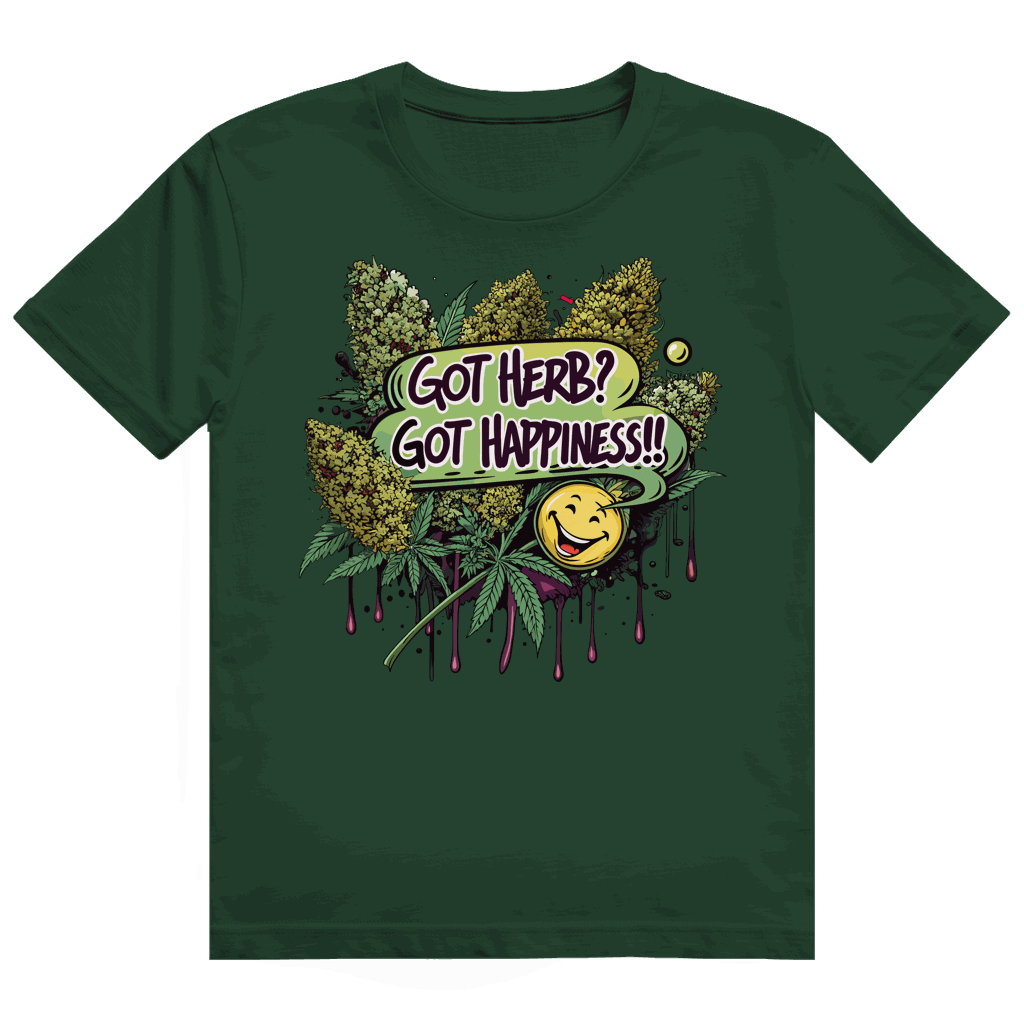 Heavy Cotton T-Shirt - Got Herb? Got Happiness! | Division420®