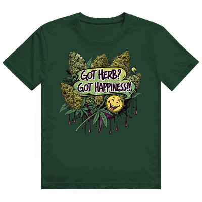 Heavy Cotton T-Shirt - Got Herb? Got Happiness! | Division420®