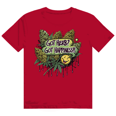 Heavy Cotton T-Shirt - Got Herb? Got Happiness! | Division420®