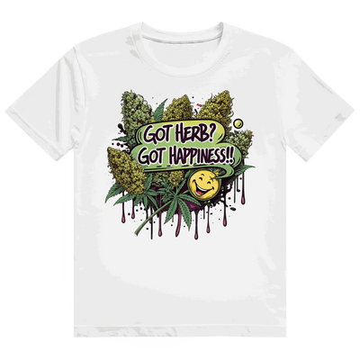 Heavy Cotton T-Shirt - Got Herb? Got Happiness! | Division420®