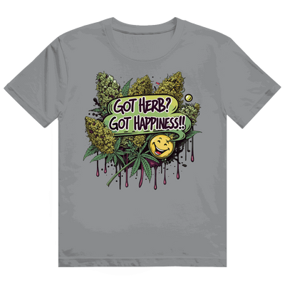 Heavy Cotton T-Shirt - Got Herb? Got Happiness! | Division420®