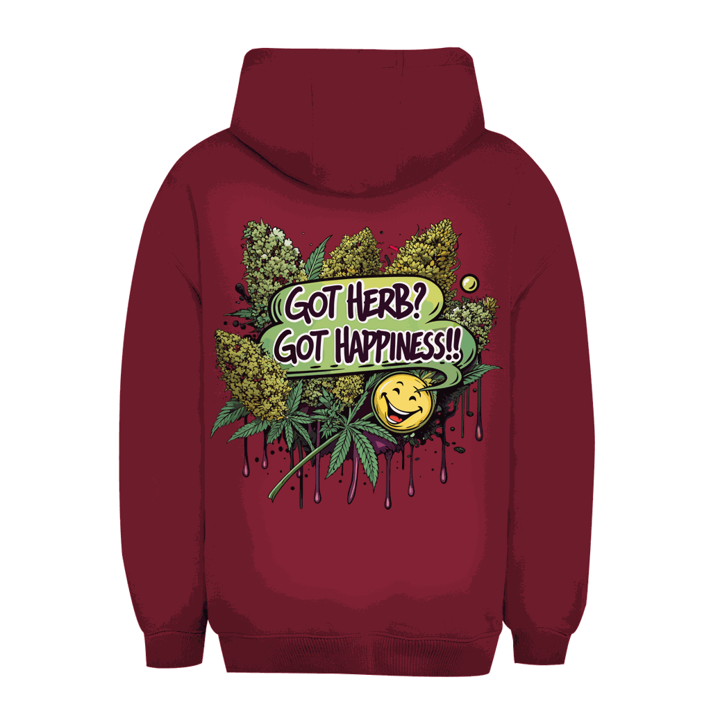 Unisex Oversize Hoodie - Got Herb? Got Happiness! | Division420®