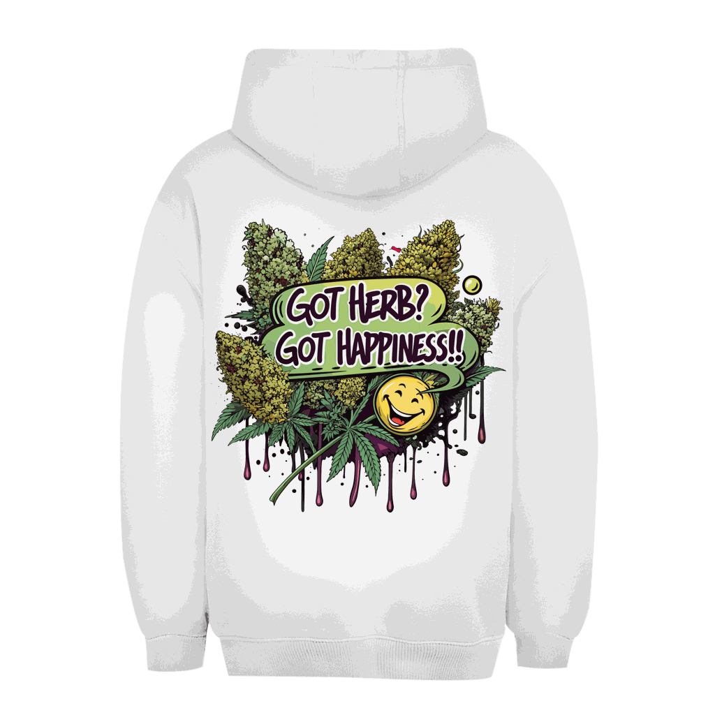 Unisex Oversize Hoodie - Got Herb? Got Happiness! | Division420®