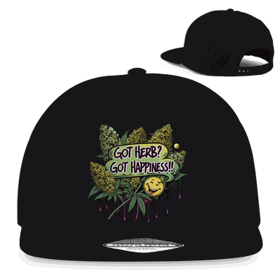 Snapback Rapper Cap - Got Herb? Got Happiness! | Division420®
