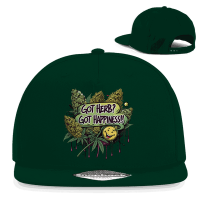 Snapback Rapper Cap - Got Herb? Got Happiness! | Division420®