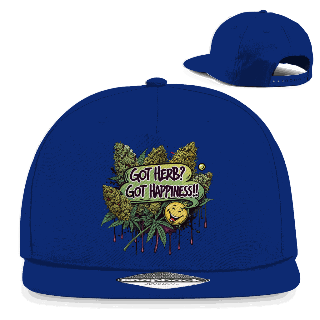 Snapback Rapper Cap - Got Herb? Got Happiness! | Division420®