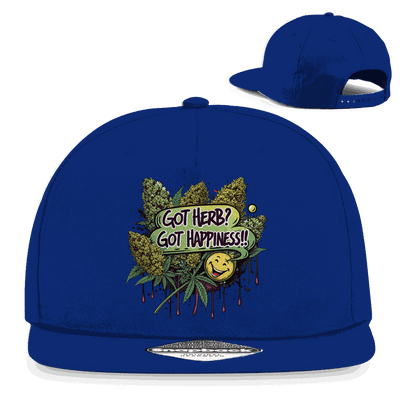 Snapback Rapper Cap - Got Herb? Got Happiness! | Division420®