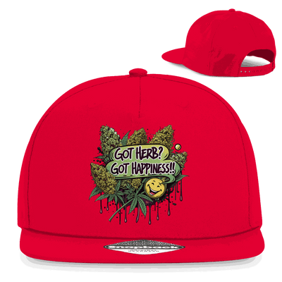 Snapback Rapper Cap - Got Herb? Got Happiness! | Division420®