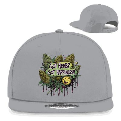 Snapback Rapper Cap - Got Herb? Got Happiness! | Division420®