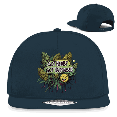 Snapback Rapper Cap - Got Herb? Got Happiness! | Division420®