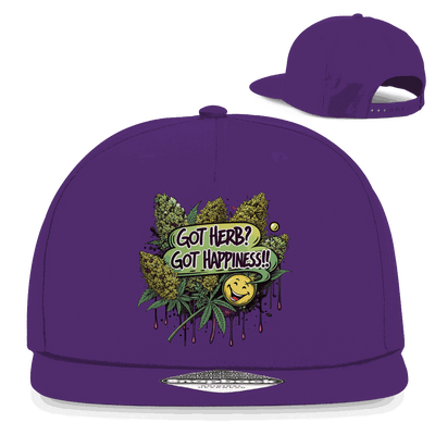 Snapback Rapper Cap - Got Herb? Got Happiness! | Division420®