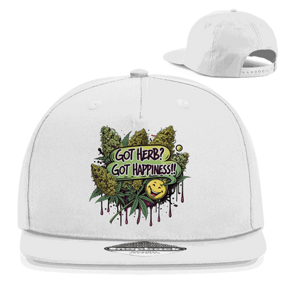 Snapback Rapper Cap - Got Herb? Got Happiness! | Division420®