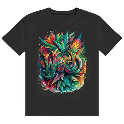 Division420 Heavy Cotton T-Shirt mit Weed Art Print und komfortablem Tubular Fit aus nachhaltiger Baumwolle