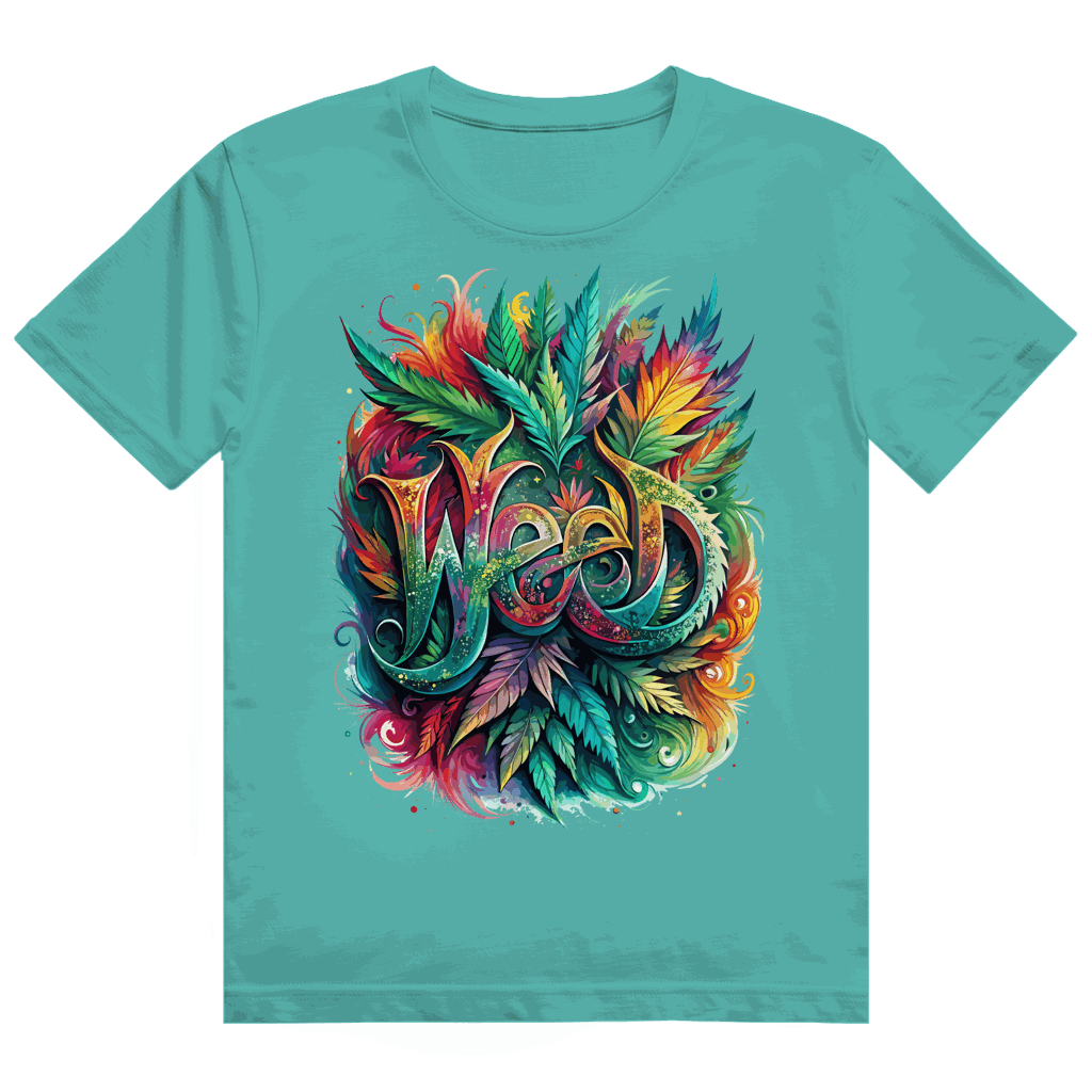 Heavy Cotton T-Shirt - Weed Art Print | Division420®