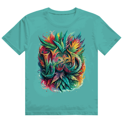 Heavy Cotton T-Shirt - Weed Art Print | Division420®