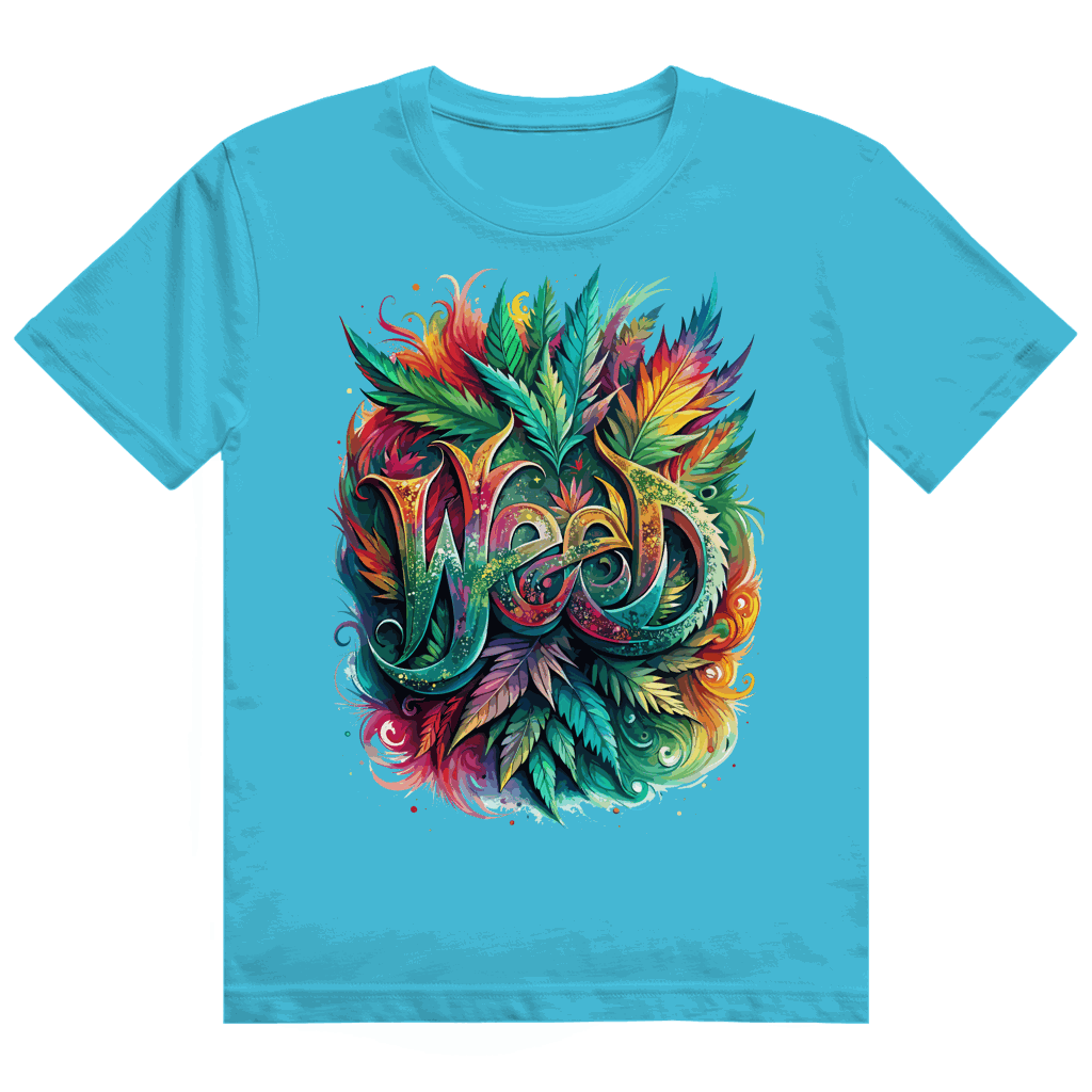 Heavy Cotton T-Shirt - Weed Art Print | Division420®