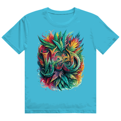 Heavy Cotton T-Shirt - Weed Art Print | Division420®