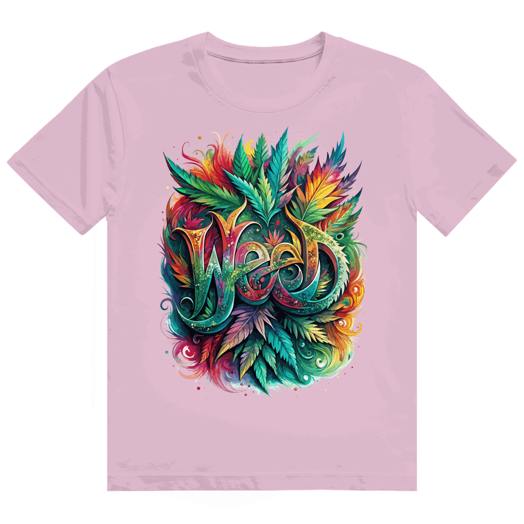 Heavy Cotton T-Shirt - Weed Art Print | Division420®
