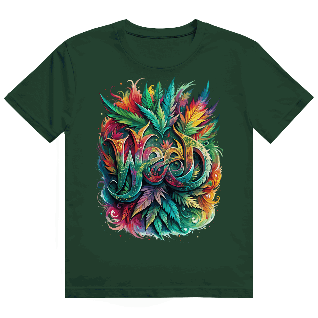 Heavy Cotton T-Shirt - Weed Art Print | Division420®