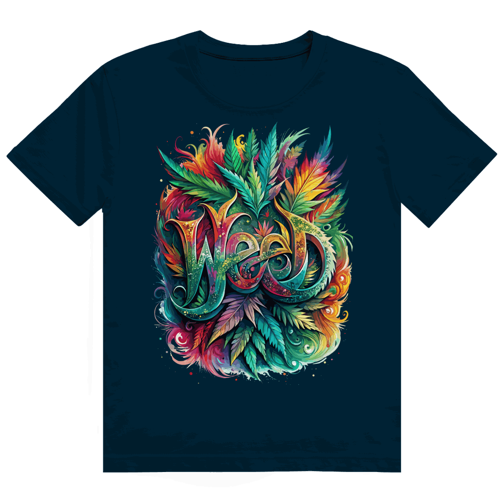 Heavy Cotton T-Shirt - Weed Art Print | Division420®
