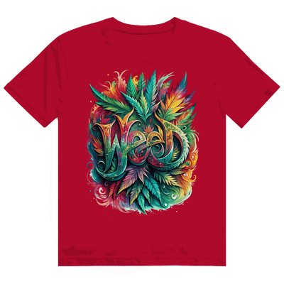 Heavy Cotton T-Shirt - Weed Art Print | Division420®
