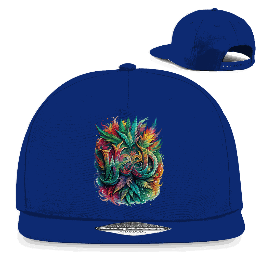 Snapback Rapper Cap - Weed Art Print | Division420®