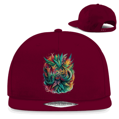 Snapback Rapper Cap - Weed Art Print | Division420®