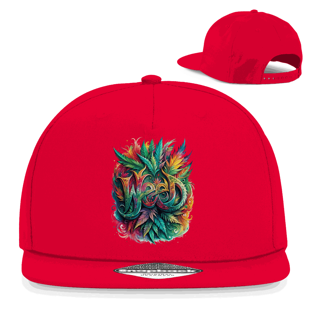 Snapback Rapper Cap - Weed Art Print | Division420®
